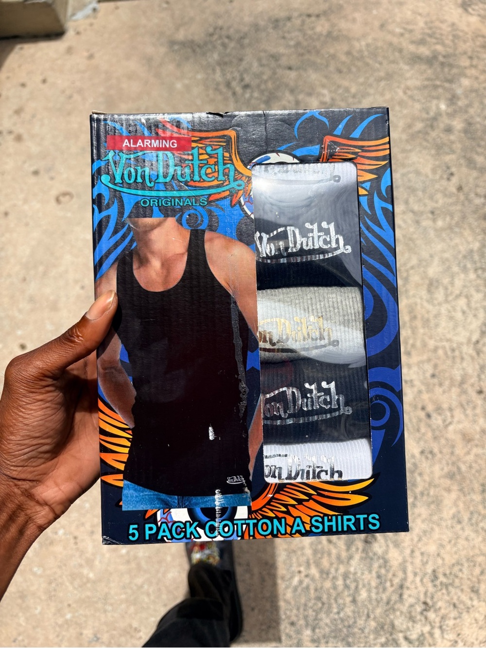 Von Dutch Black and White Tank Tops - Pack with Logo